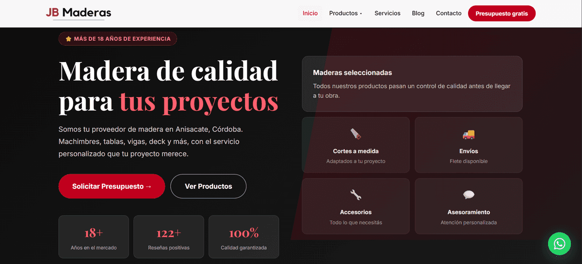 Nuevo sitio: JB Maderas